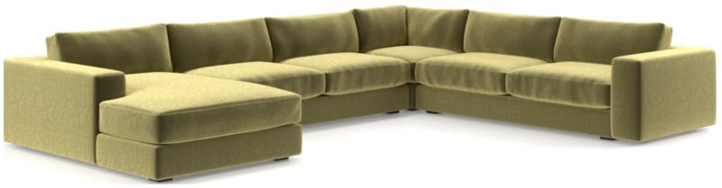 Oceanside Low 4-Piece Left-Arm Chaise Sectional Sofa - image 0 of 10