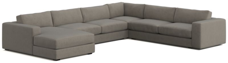 Oceanside Low 4-Piece Left-Arm Chaise Sectional Sofa - image 0 of 10