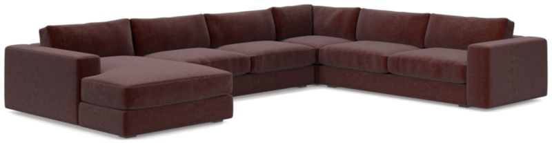 Oceanside Low 4-Piece Left-Arm Chaise Sectional Sofa - image 0 of 10