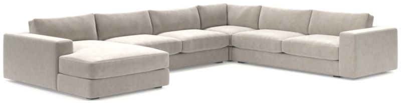 Oceanside Low 4-Piece Left-Arm Chaise Sectional Sofa - image 0 of 10