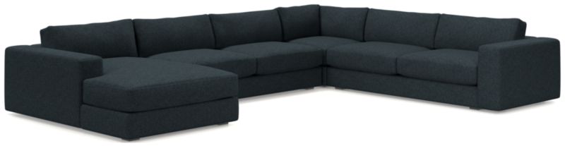 Oceanside Low 4-Piece Left-Arm Chaise Sectional Sofa - image 0 of 10