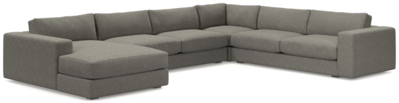 Oceanside Low 4-Piece Left-Arm Chaise Sectional Sofa - image 0 of 10