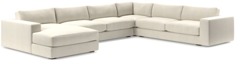 Oceanside Low 4-Piece Left-Arm Chaise Sectional Sofa - image 0 of 10