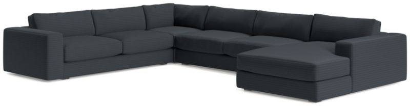 Oceanside Low 4-Piece Right-Arm Chaise Sectional Sofa - image 0 of 11