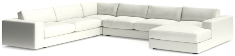 Oceanside Low 4-Piece Right-Arm Chaise Sectional Sofa - image 0 of 11