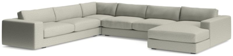 Oceanside Low 4-Piece Right-Arm Chaise Sectional Sofa - image 0 of 11