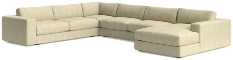 Oceanside Low 4-Piece Right-Arm Chaise Sectional Sofa - image 0 of 11