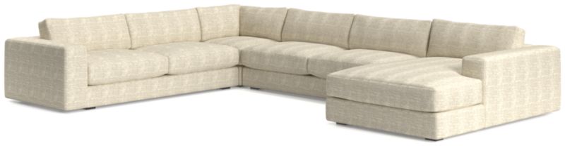 Oceanside Low 4-Piece Right-Arm Chaise Sectional Sofa - image 0 of 11