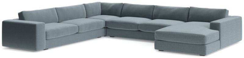 Oceanside Low 4-Piece Right-Arm Chaise Sectional Sofa - image 0 of 11