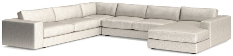 Oceanside Low 4-Piece Right-Arm Chaise Sectional Sofa - image 0 of 11