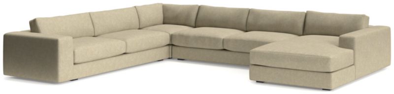 Oceanside Low 4-Piece Right-Arm Chaise Sectional Sofa - image 0 of 11