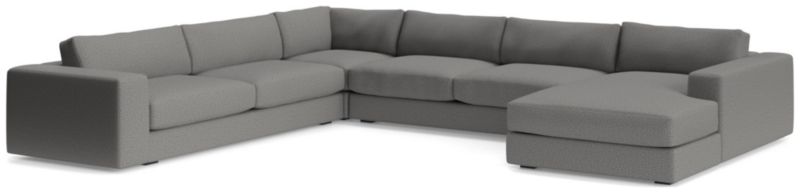 Oceanside Low 4-Piece Right-Arm Chaise Sectional Sofa - image 0 of 11