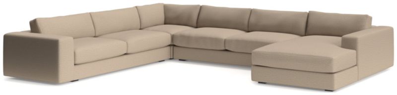 Oceanside Low 4-Piece Right-Arm Chaise Sectional Sofa - image 0 of 11