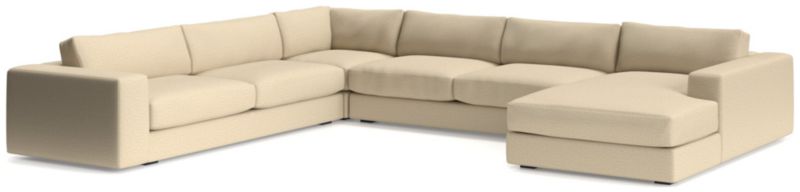 Oceanside Low 4-Piece Right-Arm Chaise Sectional Sofa - image 0 of 11