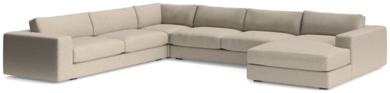 Oceanside Low 4-Piece Right-Arm Chaise Sectional Sofa - image 0 of 11