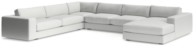 Oceanside Low 4-Piece Right-Arm Chaise Sectional Sofa - image 0 of 11