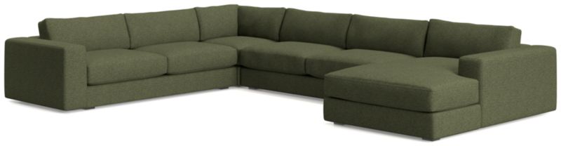 Oceanside Low 4-Piece Right-Arm Chaise Sectional Sofa - image 0 of 11