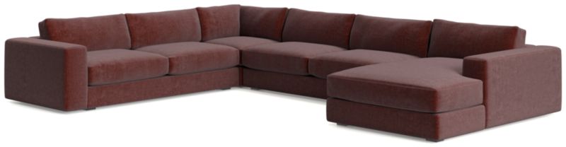 Oceanside Low 4-Piece Right-Arm Chaise Sectional Sofa - image 0 of 11