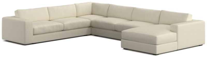 Oceanside Low 4-Piece Right-Arm Chaise Sectional Sofa - image 0 of 11