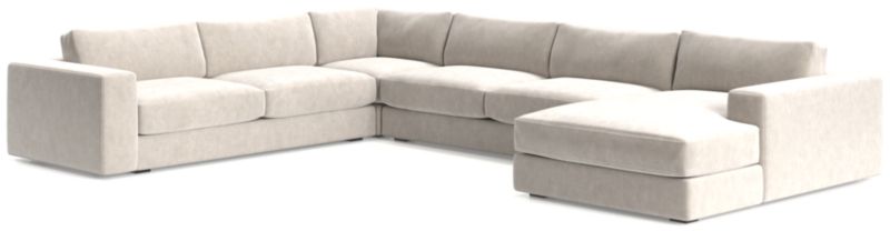 Oceanside Low 4-Piece Right-Arm Chaise Sectional Sofa - image 0 of 11