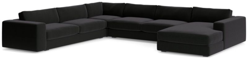 Oceanside Low 4-Piece Right-Arm Chaise Sectional Sofa - image 0 of 11