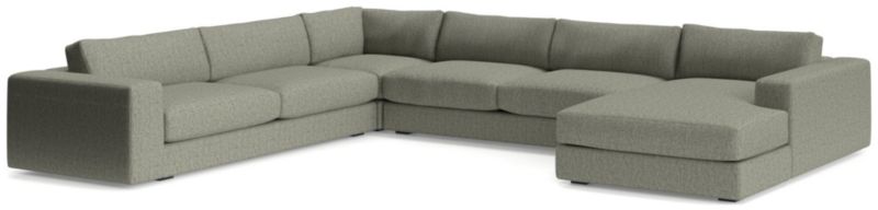 Oceanside Low 4-Piece Right-Arm Chaise Sectional Sofa - image 0 of 11