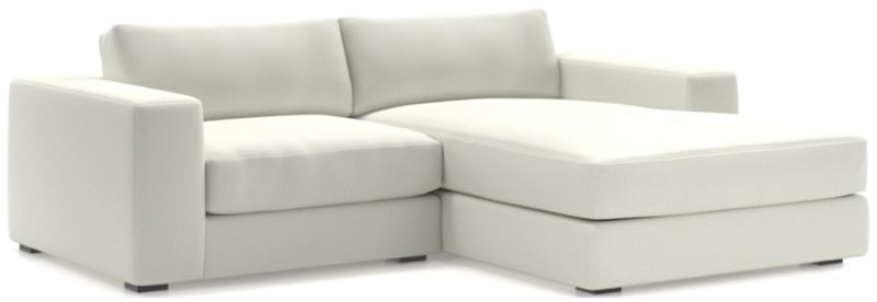 Oceanside Low 2-Piece Right-Arm Chaise Small Sectional Sofa - image 0 of 13