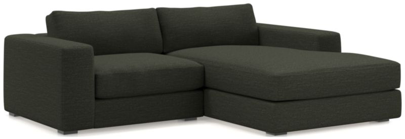 Oceanside Low 2-Piece Right-Arm Chaise Small Sectional Sofa - image 0 of 13