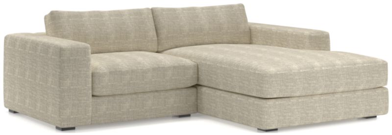 Oceanside Low 2-Piece Right-Arm Chaise Small Sectional Sofa - image 0 of 13