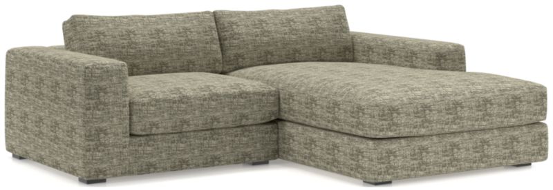 Oceanside Low 2-Piece Right-Arm Chaise Small Sectional Sofa - image 0 of 13