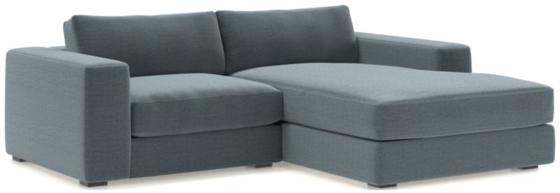 Oceanside Low 2-Piece Right-Arm Chaise Small Sectional Sofa - image 0 of 13