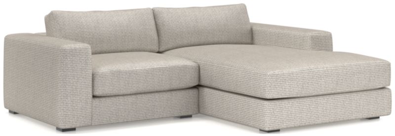 Oceanside Low 2-Piece Right-Arm Chaise Small Sectional Sofa - image 0 of 13