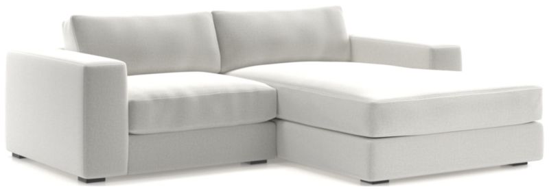 Oceanside Low 2-Piece Right-Arm Chaise Small Sectional Sofa - image 0 of 13