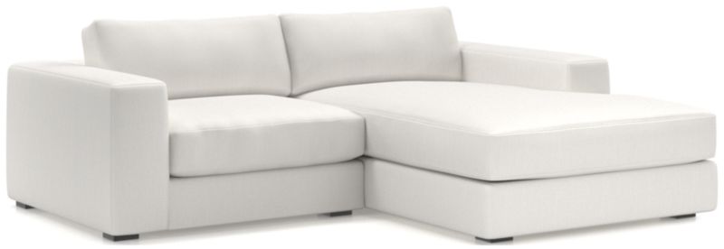 Oceanside Low 2-Piece Right-Arm Chaise Small Sectional Sofa - image 0 of 13