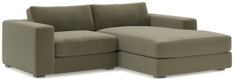 Oceanside Low 2-Piece Right-Arm Chaise Small Sectional Sofa - image 0 of 13