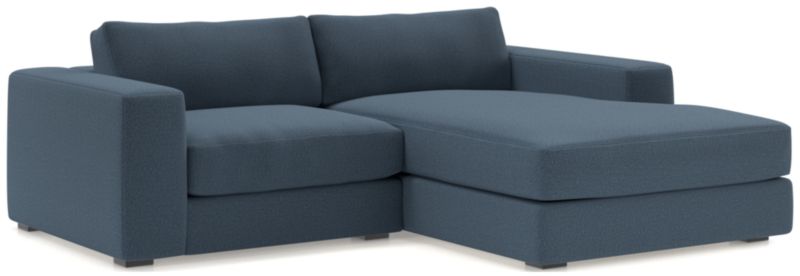 Oceanside Low 2-Piece Right-Arm Chaise Small Sectional Sofa - image 0 of 13