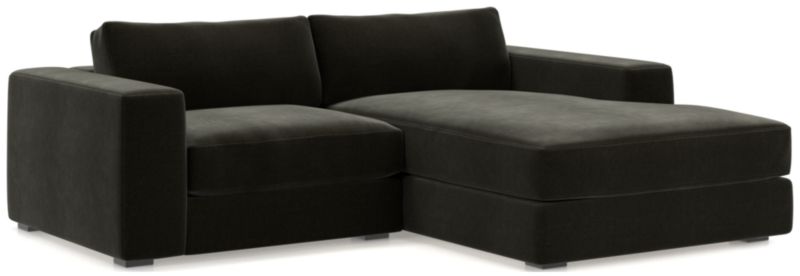 Oceanside Low 2-Piece Right-Arm Chaise Small Sectional Sofa - image 0 of 13