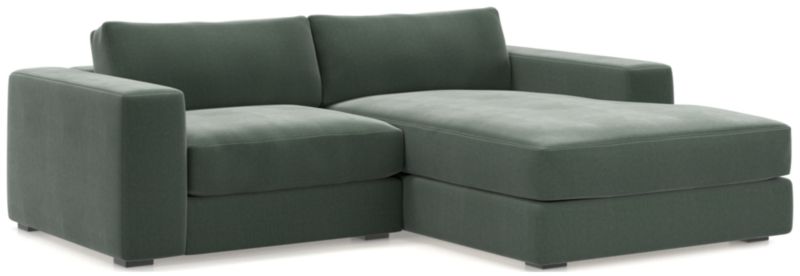 Oceanside Low 2-Piece Right-Arm Chaise Small Sectional Sofa - image 0 of 13