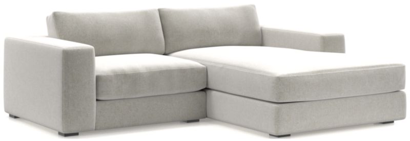 Oceanside Low 2-Piece Right-Arm Chaise Small Sectional Sofa - image 0 of 13