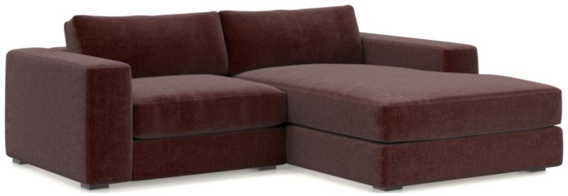 Oceanside Low 2-Piece Right-Arm Chaise Small Sectional Sofa - image 0 of 13