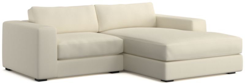 Oceanside Low 2-Piece Right-Arm Chaise Small Sectional Sofa - image 0 of 13