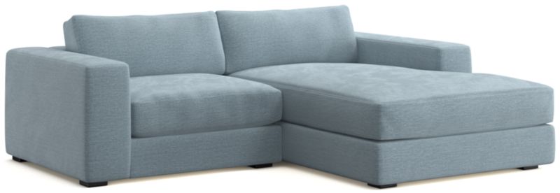 Oceanside Low 2-Piece Right-Arm Chaise Small Sectional Sofa - image 0 of 13