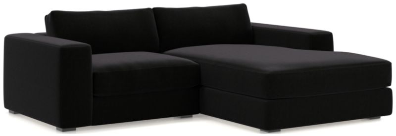 Oceanside Low 2-Piece Right-Arm Chaise Small Sectional Sofa - image 0 of 13