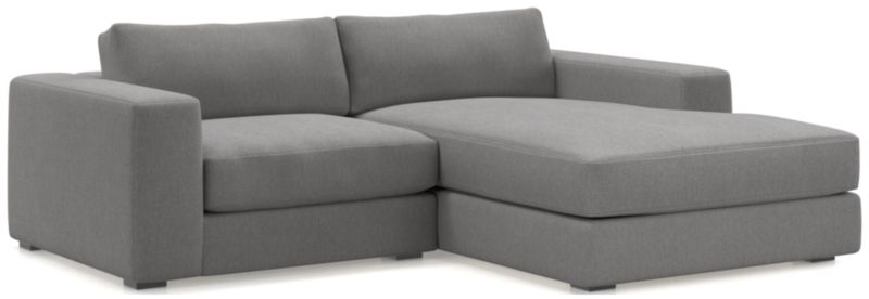 Oceanside Low 2-Piece Right-Arm Chaise Small Sectional Sofa - image 0 of 13