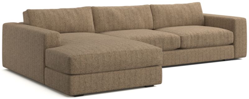 Oceanside Low Deep-Seat 2-Piece Left-Arm Chaise Small Sectional Sofa - image 0 of 10