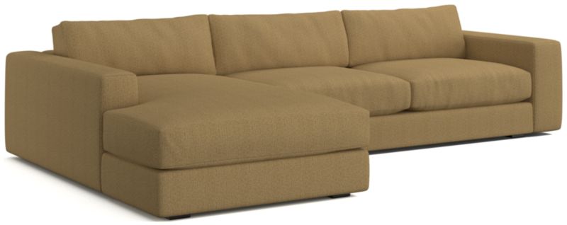 Oceanside Low Deep-Seat 2-Piece Left-Arm Chaise Small Sectional Sofa - image 0 of 10