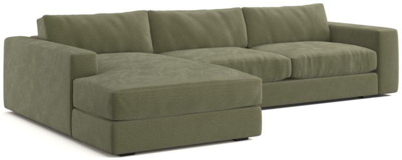 Oceanside Low Deep-Seat 2-Piece Left-Arm Chaise Small Sectional Sofa - image 0 of 10