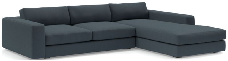 Oceanside Low Deep-Seat 2-Piece Right-Arm Chaise Sectional Sofa - image 0 of 9