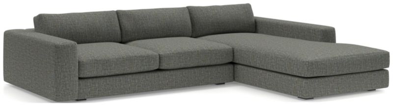 Oceanside Low Deep-Seat 2-Piece Right-Arm Chaise Sectional Sofa - image 0 of 9