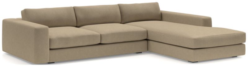 Oceanside Low Deep-Seat 2-Piece Right-Arm Chaise Sectional Sofa - image 0 of 9